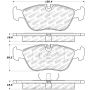 StopTech Performance 98-04 Volvo S60/98-00 S70/98-00 V70/93-97 850 Series Front Brake Pads