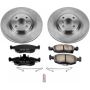 PowerStop KOE7168 OE Stock Replacement Low-Dust Ceramic Brake Pad and Rotor Kit