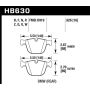 Hawk Performance HB630Z.626 Performance Ceramic Disc Brake Pad