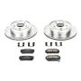 PowerStop K2092 Z23 Daily Driver Carbon-Fiber Ceramic Brake Pad and Drilled & Slotted Rotor Kit