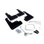 Rally Armor MF32-UR-BLK/LBL Black Mud Flap/Light Blue Logo