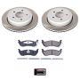 PowerStop SC1368 Semi-Coated Rotor and Low-Dust Ceramic Brake Pad Kit