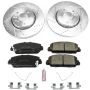 PowerStop K6955 Z23 Daily Driver Carbon-Fiber Ceramic Brake Pad and Drilled & Slotted Rotor Kit