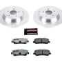 PowerStop K6813-26 Z26 Street Performance Ceramic Brake Pad and Drilled & Slotted Rotor Kit