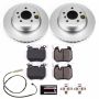 PowerStop CRK6007 Genuine Geomet Coated Rotor and Carbon-Fiber Ceramic Brake Pad Kit
