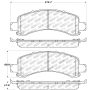 Stoptech 309.09741 Sport Brake Pads w/Shims and Hardware - Front