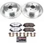 PowerStop K4714-36 Z36 Truck and SUV Carbon-Fiber Ceramic Brake Pad and Drilled & Slotted Rotor Kit
