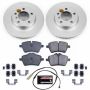 PowerStop CRK6662 Genuine Geomet Coated Rotor and Carbon-Fiber Ceramic Brake Pad Kit