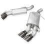 Stainless Works CA16RVMKFBC 16-21 Camaro SS 3in Original Factory Connect Axle Back w/Valve - 4in Quad Black Tips