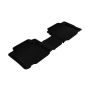 3D MAXpider 2007-2012 Hyundai Veracruz Kagu 2nd Row Floormats - Black