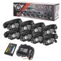 Oracle Lighting 5819-333 Bluetooth + RF ColorSHIFT Underbody Wheel Well Rock Light Kit - 8 PCS