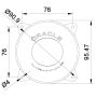 Oracle Lighting 5822-001 95mm 15W High Beam LED Emitter, 6000K