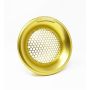 Torque Solution Billet Turbo Velocity Stack Shield For 4in Inlet - Gold