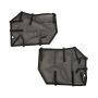 Rugged Ridge 13579.53 Fortis Tube Door Covers Front Pair Black 18-20 Jeep Wrangler JL/JLU