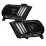 SPYDER 5085429 Light Bar Projector Headlights - LED Sequential Turn Signals - Black
