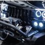 Oracle Lighting 5835-001 VECTOR Grille Surface Mount LED Halo Kit for Jeep JK/JL/JT - White LED