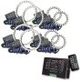 Oracle Lighting 5835-333 VECTOR Grille Surface Mount LED Halo Kit for Jeep JK/JL/JT - ColorSHIFT w/2.0