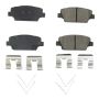PowerStop 17-2050 PowerStop - Z17 Low-Dust Ceramic Brake Pads with Hardware