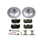 PowerStop ESK5312 Genuine Geomet Coated Rotors, ECE-R90 Brake Pads + Hardware Kit