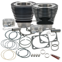 S&S Cycle 910-0224 84-99 BT 4 1/8in Bore Cylinder & Pistons Kit For S&S V124 Engine - Wrinkle Black