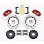 Wilwood 140-13648-DR Narrow Superlite 4R Rear Kit 14.00in Drilled Red Morrison Multilink IRS (10-15 Camaro Based)