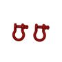 Fishbone Offroad FB21038 Red 3/4 in. D-Ring Set FB21038