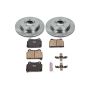 PowerStop KOE4741 OE Stock Replacement Low-Dust Ceramic Brake Pad and Rotor Kit