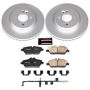PowerStop CRK6066 Genuine Geomet Coated Rotor and Carbon-Fiber Ceramic Brake Pad Kit