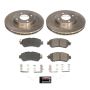 PowerStop KOE8326 OE Stock Replacement Low-Dust Ceramic Brake Pad and Rotor Kit