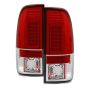 SPYDER 5003485 LED Tail Lights - Red Clear
