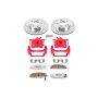 PowerStop KC2384-26 Z26 Street Performance Ceramic Brake Pad, Drilled Slotted Rotor, and Caliper Kit