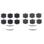 PowerStop 17-1185F PowerStop - Z17 Low-Dust Ceramic Brake Pads with Hardware