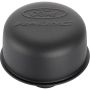 Ford Racing 302-216 Ford Racing Logo Air Breather Cap: Push-On - Black Crinkle Finish