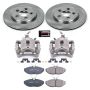 PowerStop KCOE3141 OE Stock Replacement Low-Dust Ceramic Brake Pad, Rotor and Caliper Kit