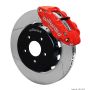 Wilwood 140-15408-R Narrow Superlite 6R Dust Seal Front Hub Kit 14.00in Red w/ Lines 04-06 GTO