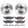 PowerStop KOE4579 OE Stock Replacement Low-Dust Ceramic Brake Pad and Rotor Kit
