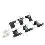 Go Rhino FSD4506TK 18-24 Jeep Wrangler JLU 4dr Brackets for Dominator Xtreme Frame Slider - Tex. Blk
