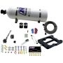 Nitrous Express 30080-15 Q-JET/HOLLEY SPREAD BORE (50-100-150-200-250-300HP) WITH 15LB BOTTLE