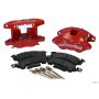 Wilwood 140-11293-R D52 Rear Caliper Kit - Red 1.25 / 1.25in Piston 1.04in Rotor