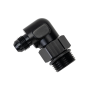 Derale 59506 Aluminum Swivel Fitting 90° 7/8-14 UNF x -6AN Male