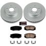PowerStop CRK5522 Genuine Geomet Coated Rotor and Low-Dust Ceramic Brake Pad Kit