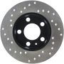 Stoptech 128.33057L 00-06 Audi TT Left Rear Drilled Rotor