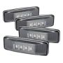 SPYDER 9924699 Xtune Dodge Ram 94-02 Dually 2 Red LED+2 Amber LED Fender Lights 4pcs Clear ACC-LED-DR94-FE-C