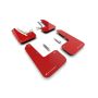 Rally Armor MF80-UR-RD/WH Red Mud Flap/White Logo