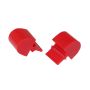 Prothane 19-1324 Universal Bump Stop Pull Through Style - Red