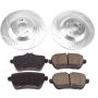 PowerStop K8194 Z23 Daily Driver Carbon-Fiber Ceramic Brake Pad and Drilled & Slotted Rotor Kit