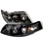 SPYDER 5010445 Projector Headlights - LED Halo - Black