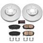 PowerStop CRK5837 Genuine Geomet Coated Rotor and Low-Dust Ceramic Brake Pad Kit