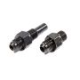 Russell Performance -6 AN to 4L80 Transmission Ports Adapter Fittings (Qty 2) - Black Zinc