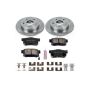 PowerStop KOE1243 OE Stock Replacement Low-Dust Ceramic Brake Pad and Rotor Kit